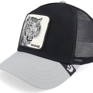 The Savage Tiger Big Cats Black A-Frame Trucker - Goorin Bros.